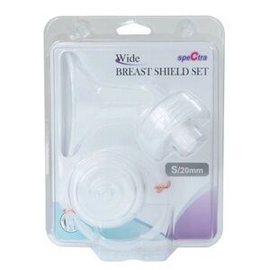 Spectra Baby Wide Breast Flange Set Breast Shield Set Small 20 MM Nursing NEW